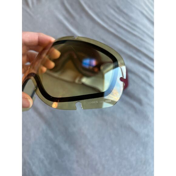 Poc Lobes ski snowboard goggles mid & low light lenses maroon strap snow winter - Picture 3 of 11